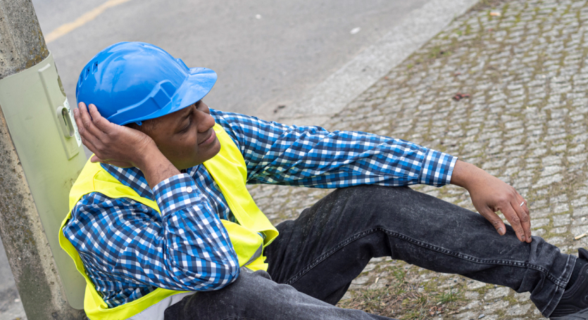 Worker with a Slip and Fall Injury